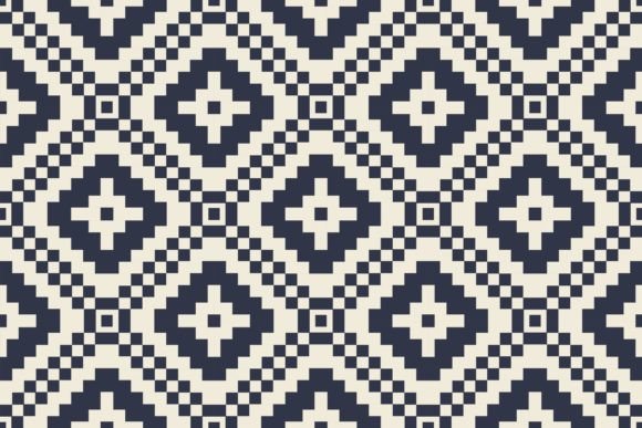 Aztec Kilim Embroidery Geometric Pattern