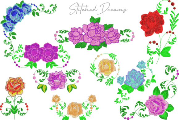 Creative Flower Collection Embroidery