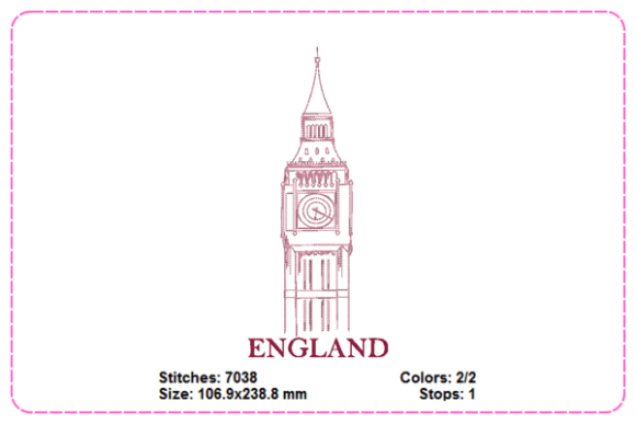 England Embroidery Designs