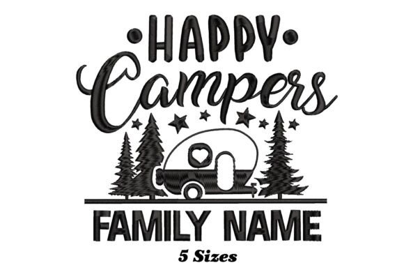 Happy Camper Embroidery