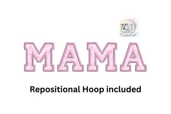 Mama Applique Embroidery Design
