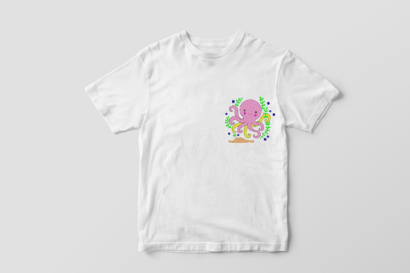 Octopus Embroidery Design