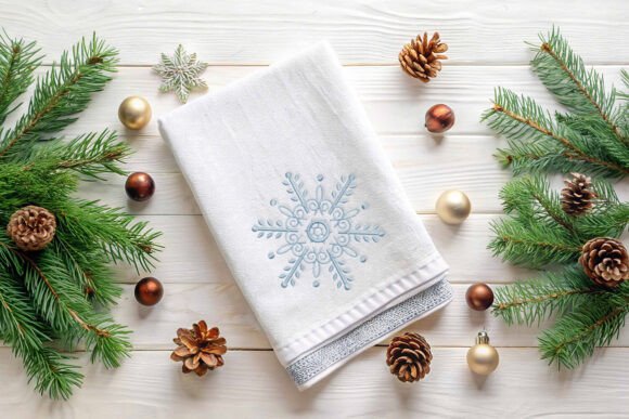 Ornate Snowflake Mini Embroidery