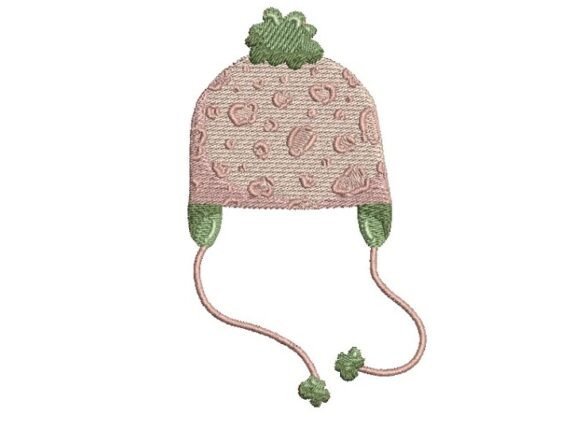 Pink Leopard Print Hat Embroidery