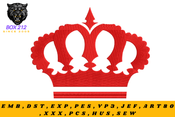 The Crown Embroidery Design