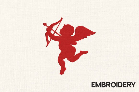 Valentine Design Cupid Embroidery Design