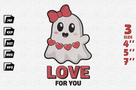 Valentine Embroidery: A Playful Ghost That Delivers